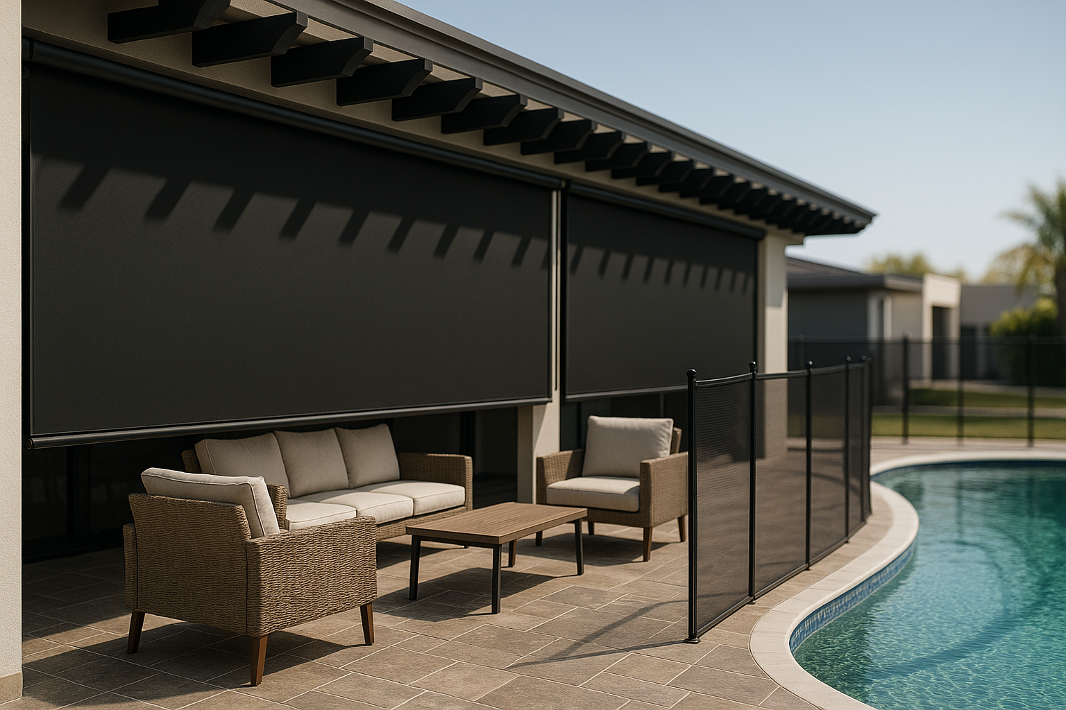 Blinds 
Indoor and Outdoor 
Call us to schedule your FREE estimate at (786) 597-1085. 