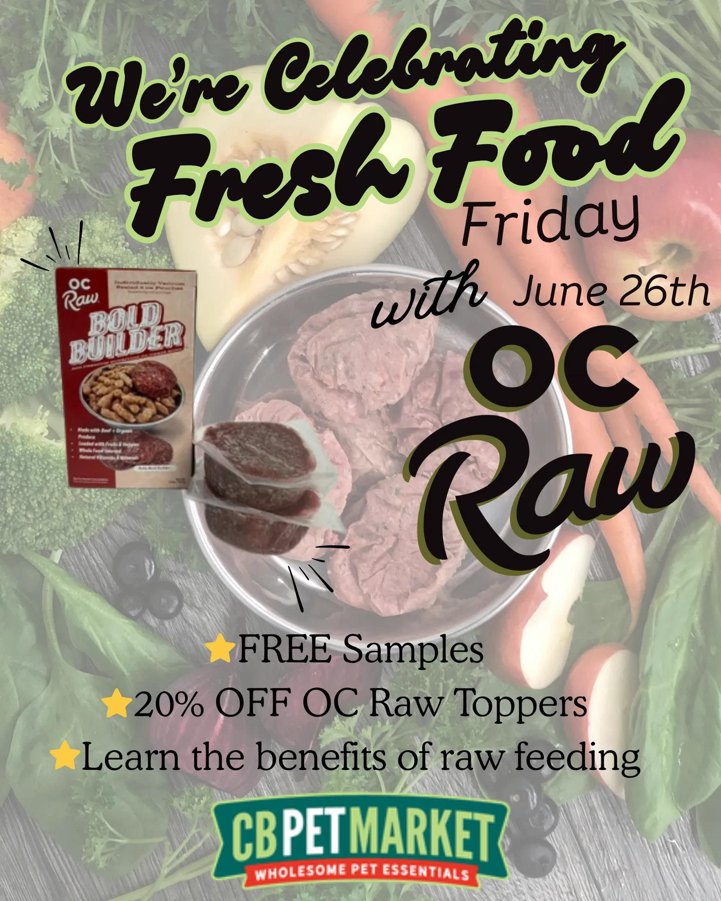 Image of Local Pet Event Fresh Food Friday with OC Raw Nearby