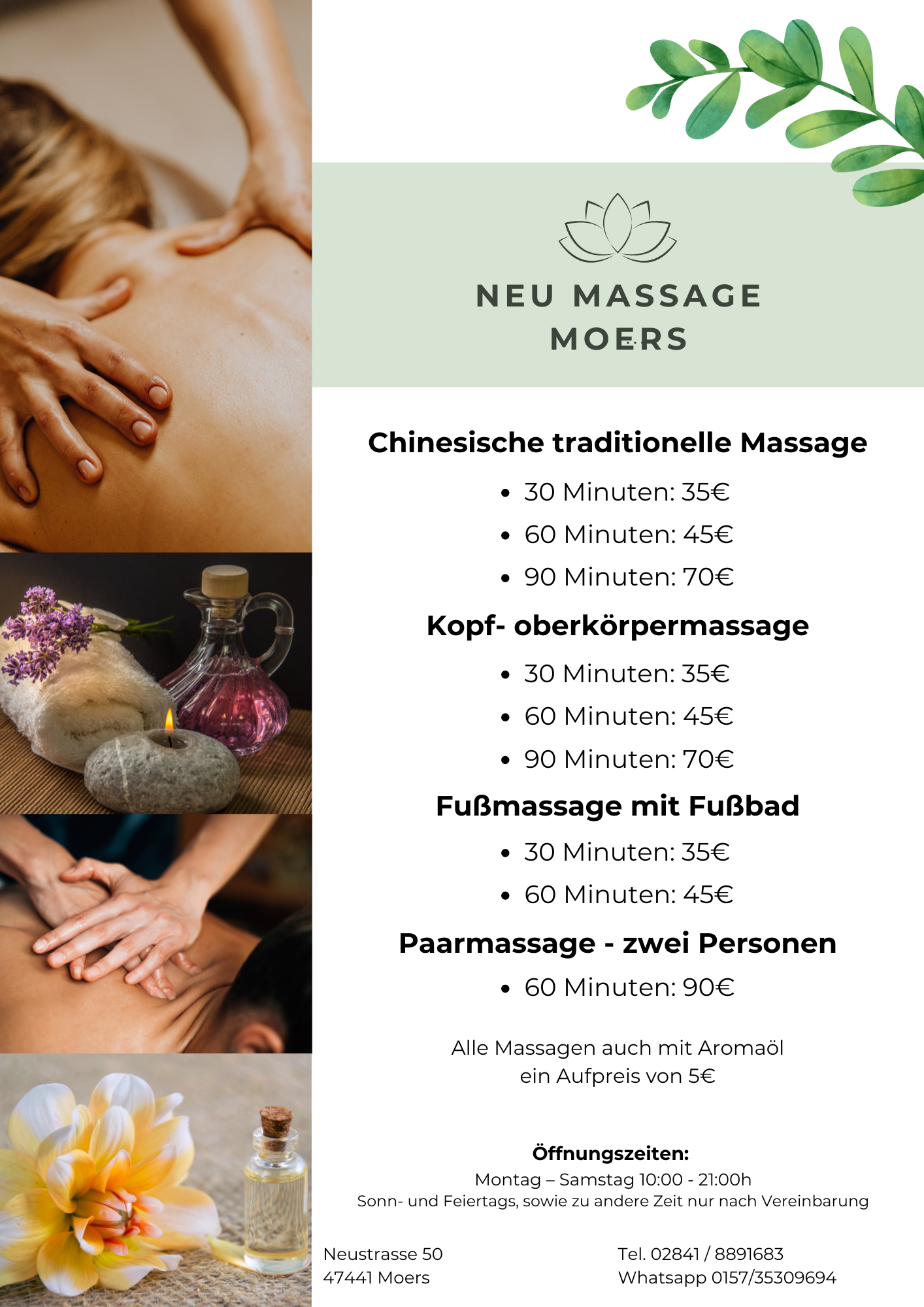 Chinesische Massage Neustraße Moers, Neustraße 50 in Moers