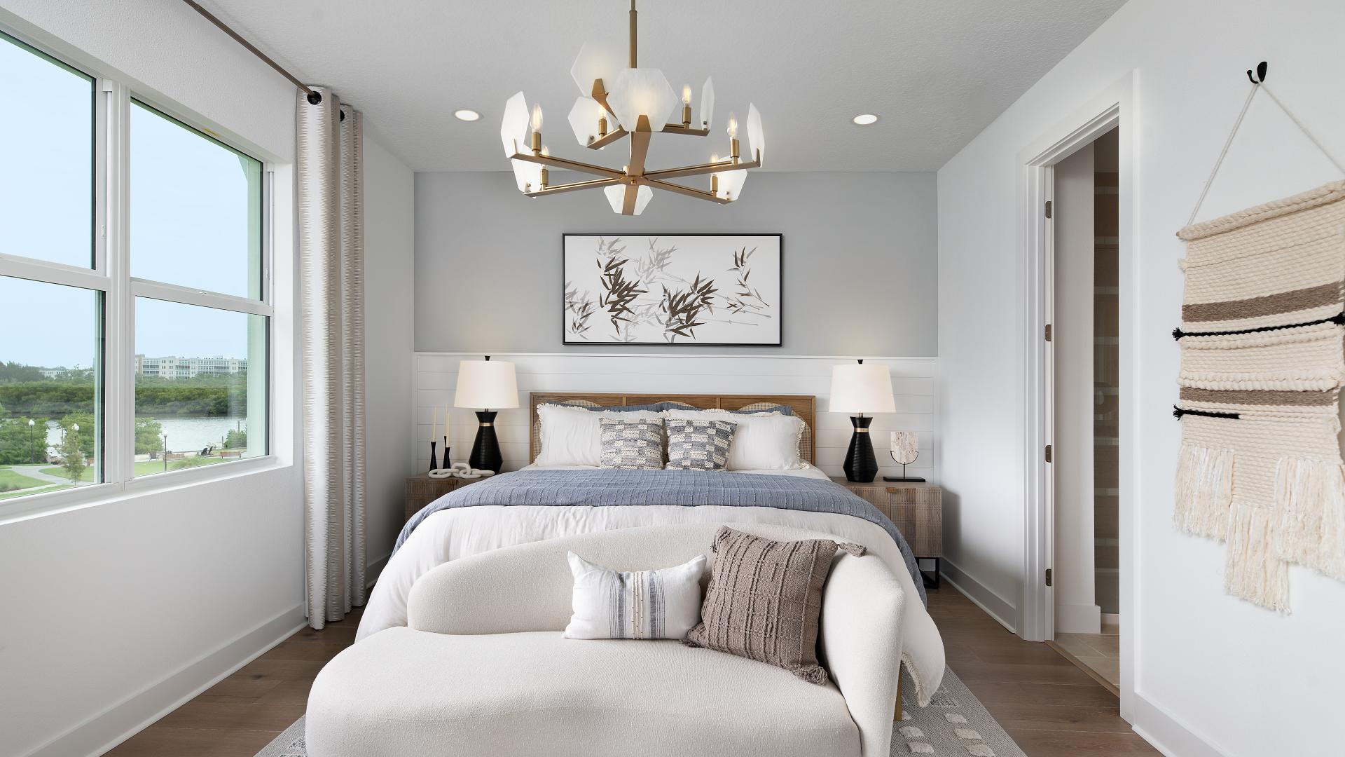 Spacious primary bedrooms designed as a relaxing private retreat 