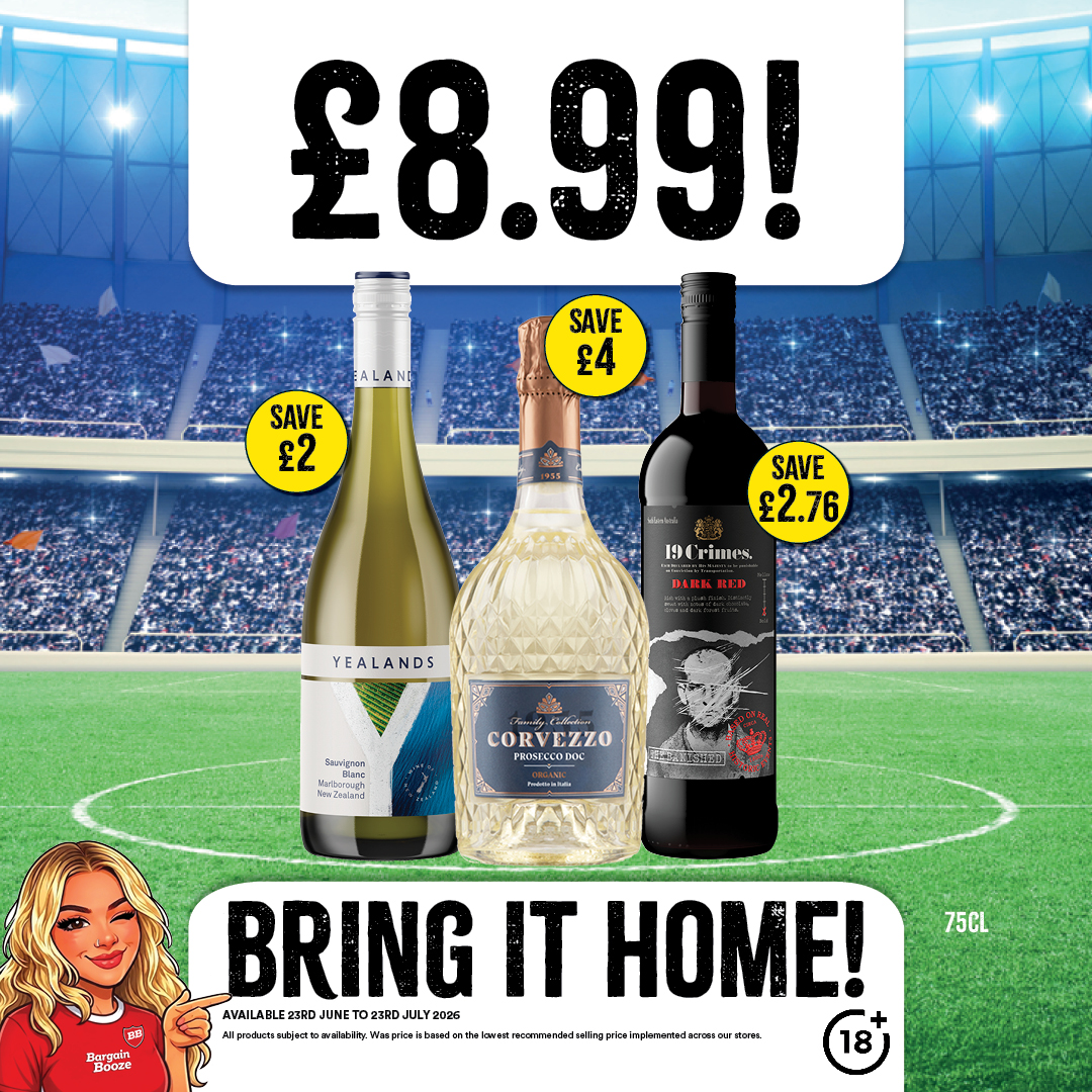 £8.99 each on selected wines