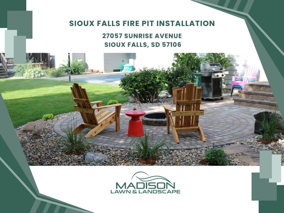 Sioux Falls fire pit installation