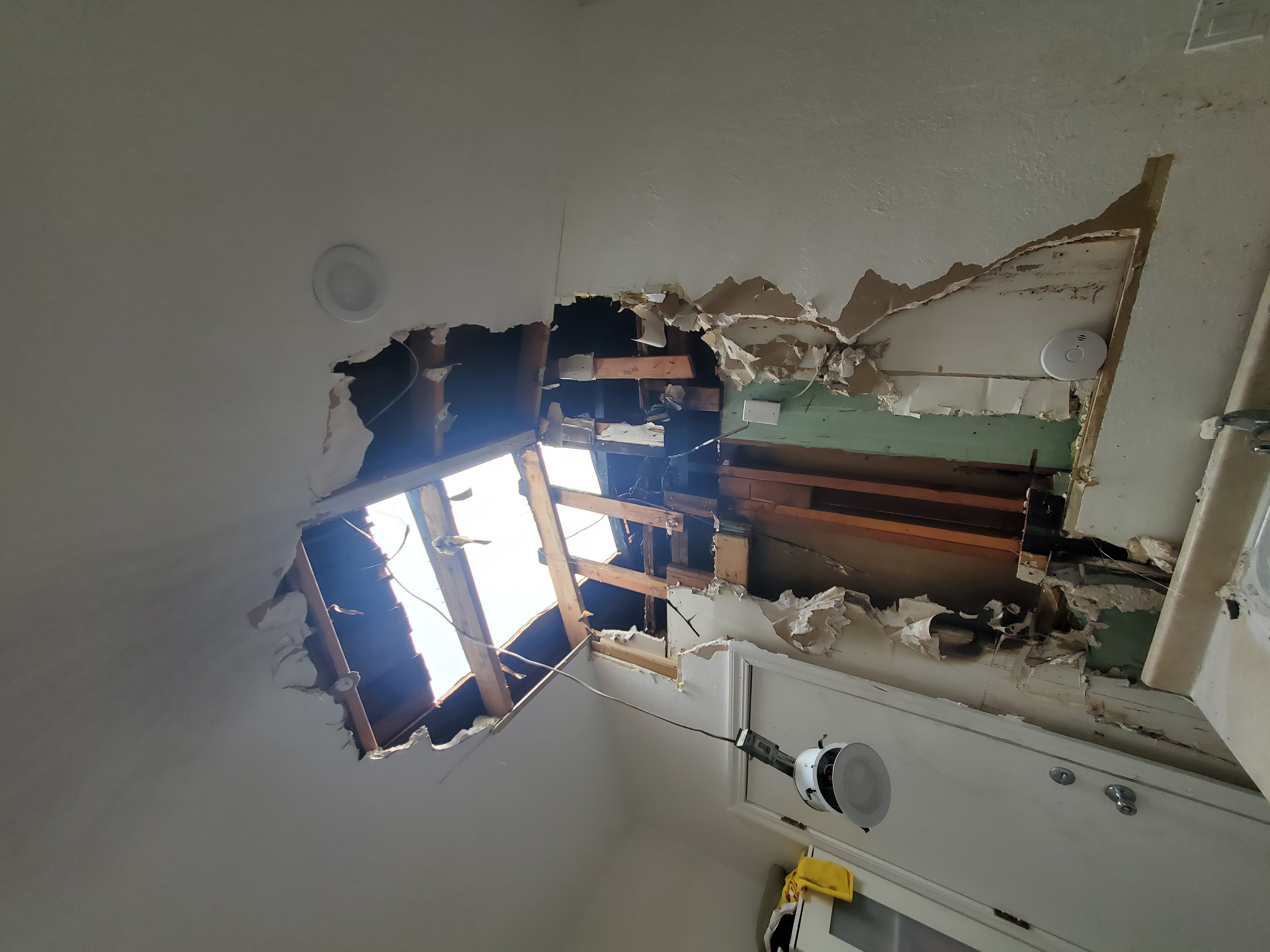 Open Ceiling/ Wall due to a Fire/ Water Loss