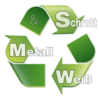 Logo Metall und Schrotthandel Weiß