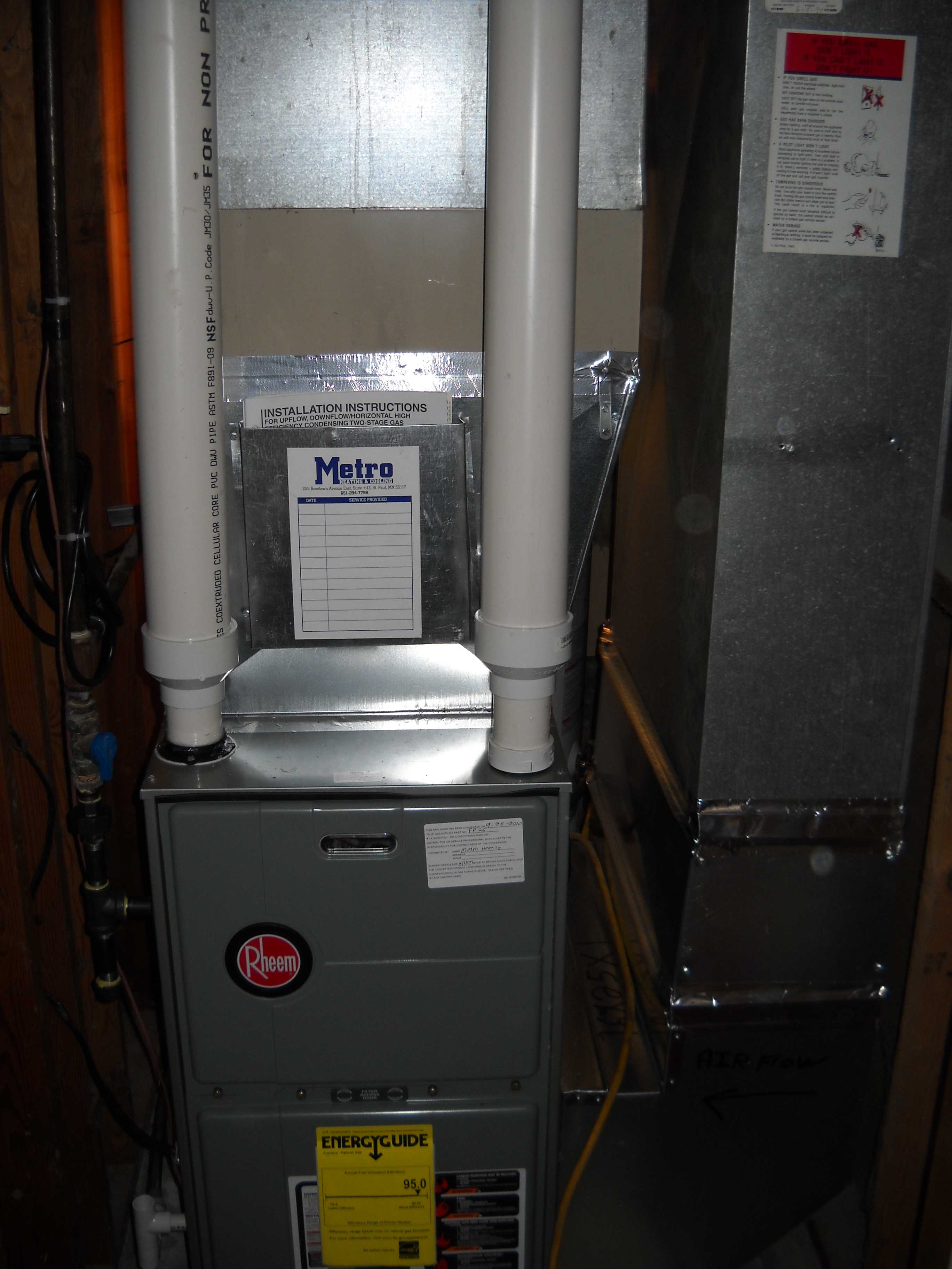 A recent installation by Metro Heating & Cooling