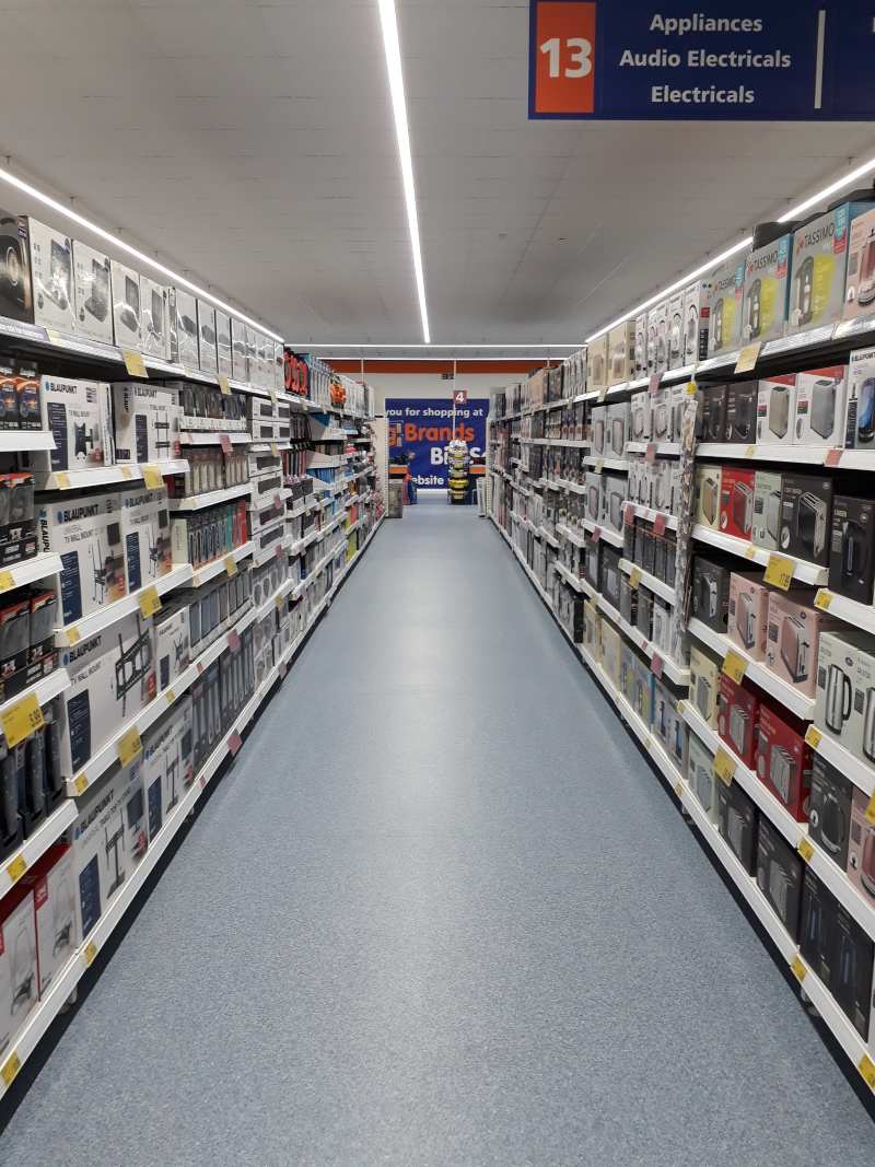 B&M's brand new store in Cottingley, Leeds stocks a quality selection of home electricals and appliances for the home, from Bluetooth speakers and radios to kettles, microwaves and hoovers.