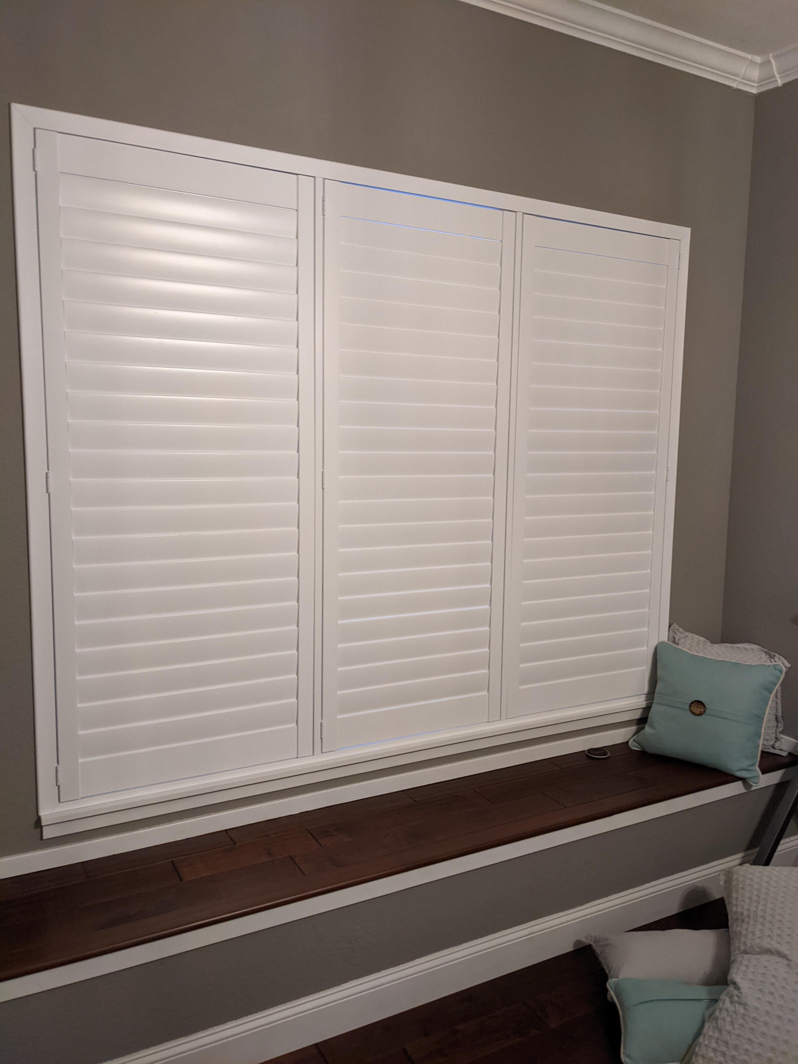 Composite Shutters in Master Bedroom