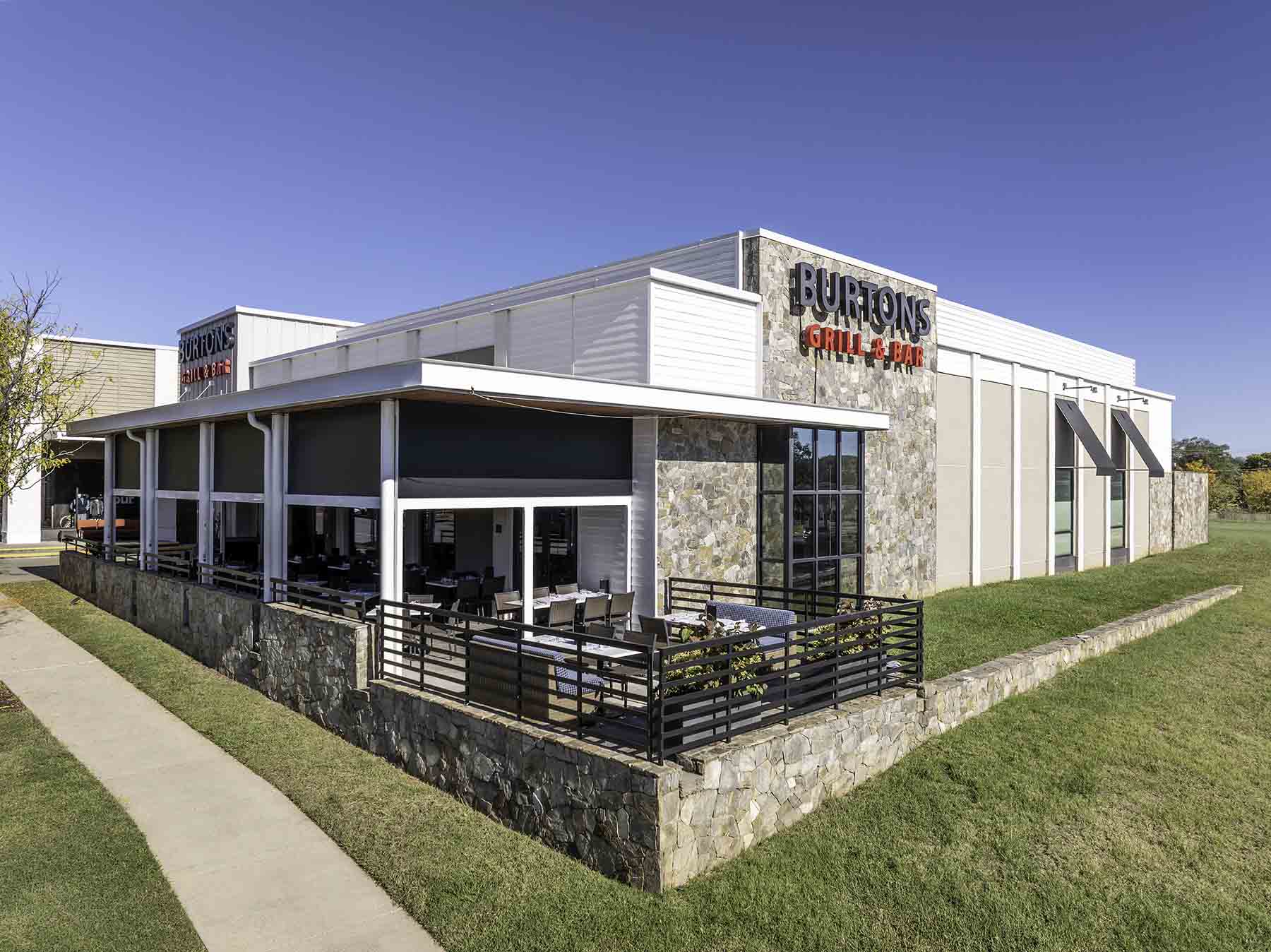 Exterior of Burtons Grill & Bar in Charlottesville, VA 