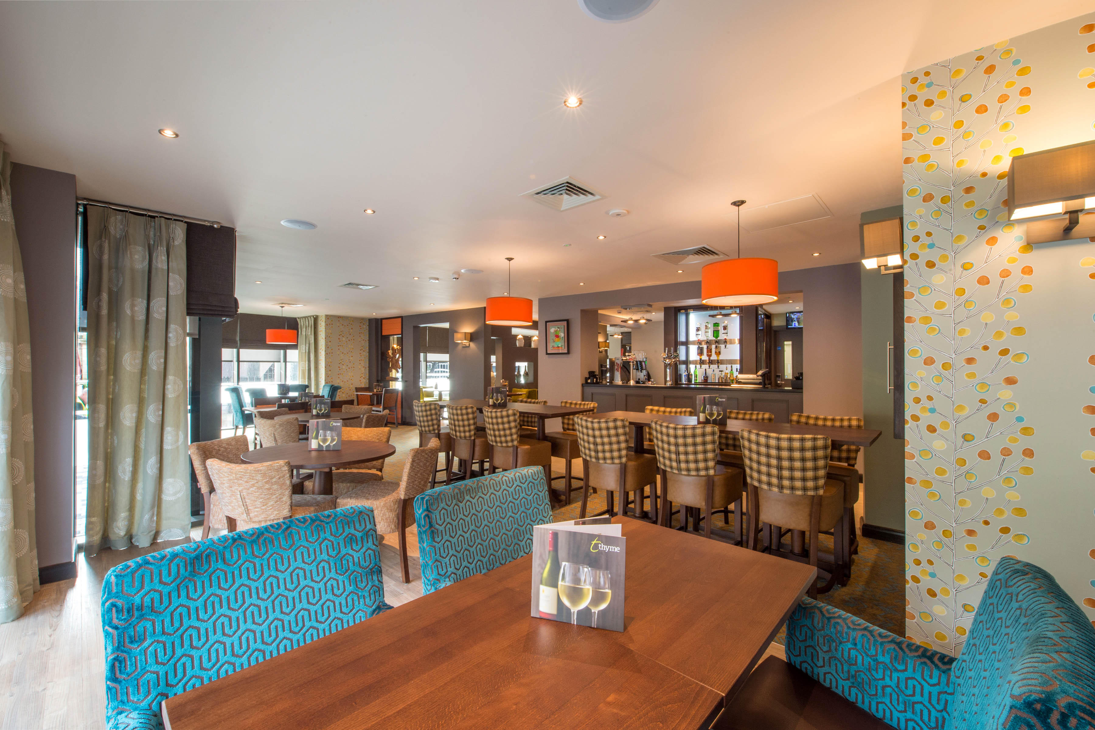 Thyme restaurant Premier Inn Manchester City Centre West hotel Salford 03333 219367