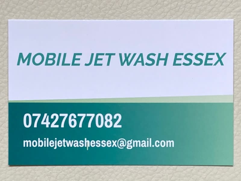Mobile Jet Wash Essex Brentwood 07427 677082