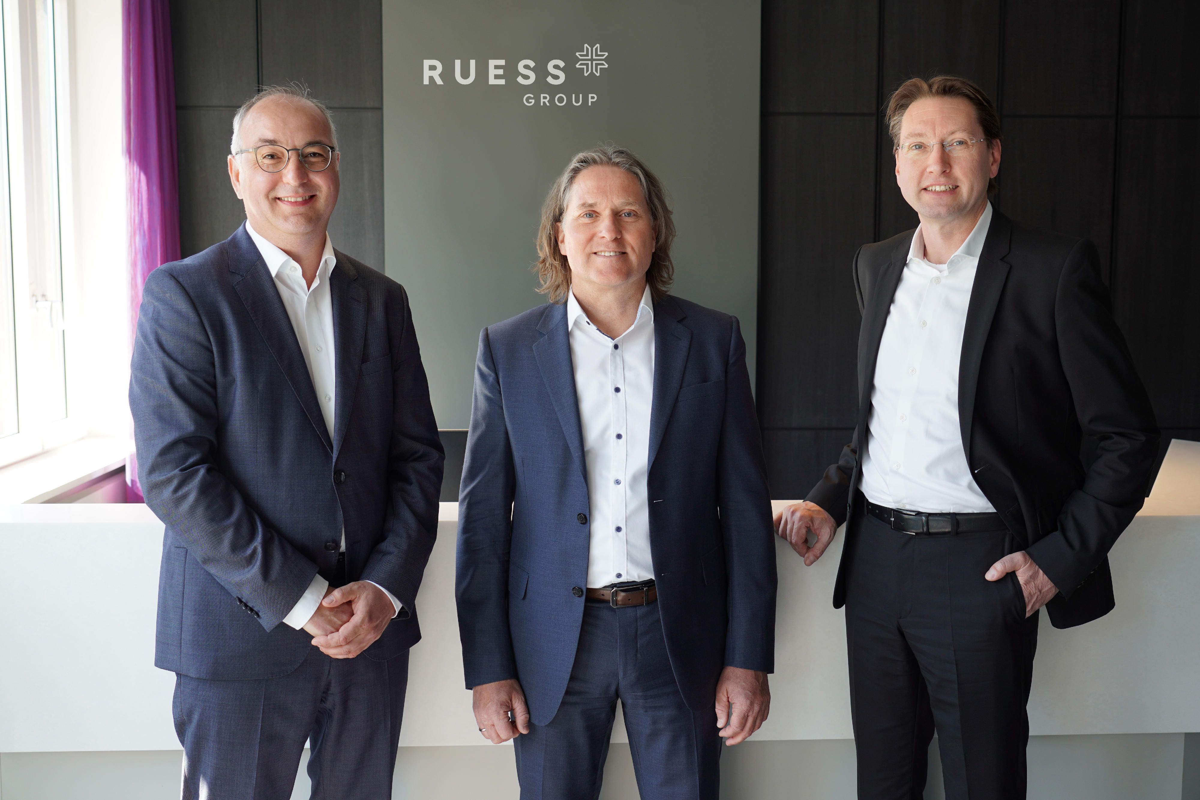 Geschäftsführer Steffen Ruess, Markus Rahner und Rafael Rahn