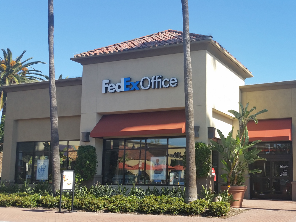 Exterior photo of FedEx Office location at 3992 Barranca Pkwy\t Print quickly and easily in the self-service area at the FedEx Office location 3992 Barranca Pkwy from email, USB, or the cloud\t FedEx Office Print & Go near 3992 Barranca Pkwy\t Shipping boxes and packing services available at FedEx Office 3992 Barranca Pkwy\t Get banners, signs, posters and prints at FedEx Office 3992 Barranca Pkwy\t Full service printing and packing at FedEx Office 3992 Barranca Pkwy\t Drop off FedEx packages near 3992 Barranca Pkwy\t FedEx shipping near 3992 Barranca Pkwy