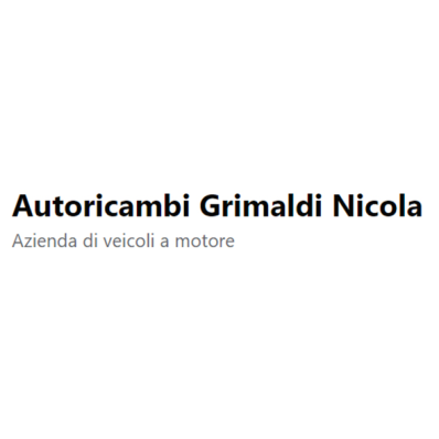 Autoricambi Grimaldi Nicola