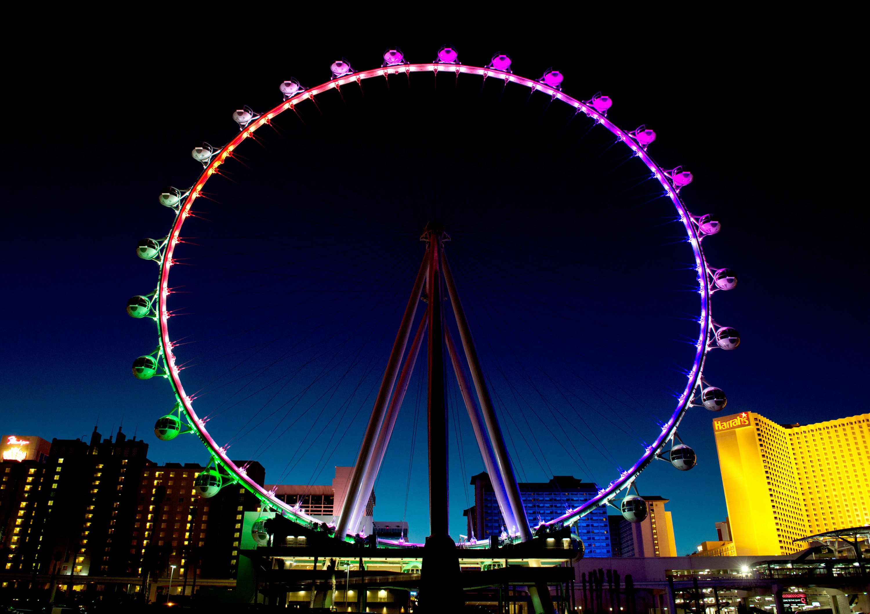 The High Roller at The Linq experience in the heart of the Las Vegas strip.