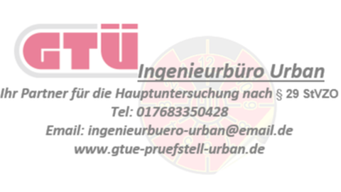 Ingenieurbüro Urban, Vertragspartner GTÜ in Hockenheim - Logo