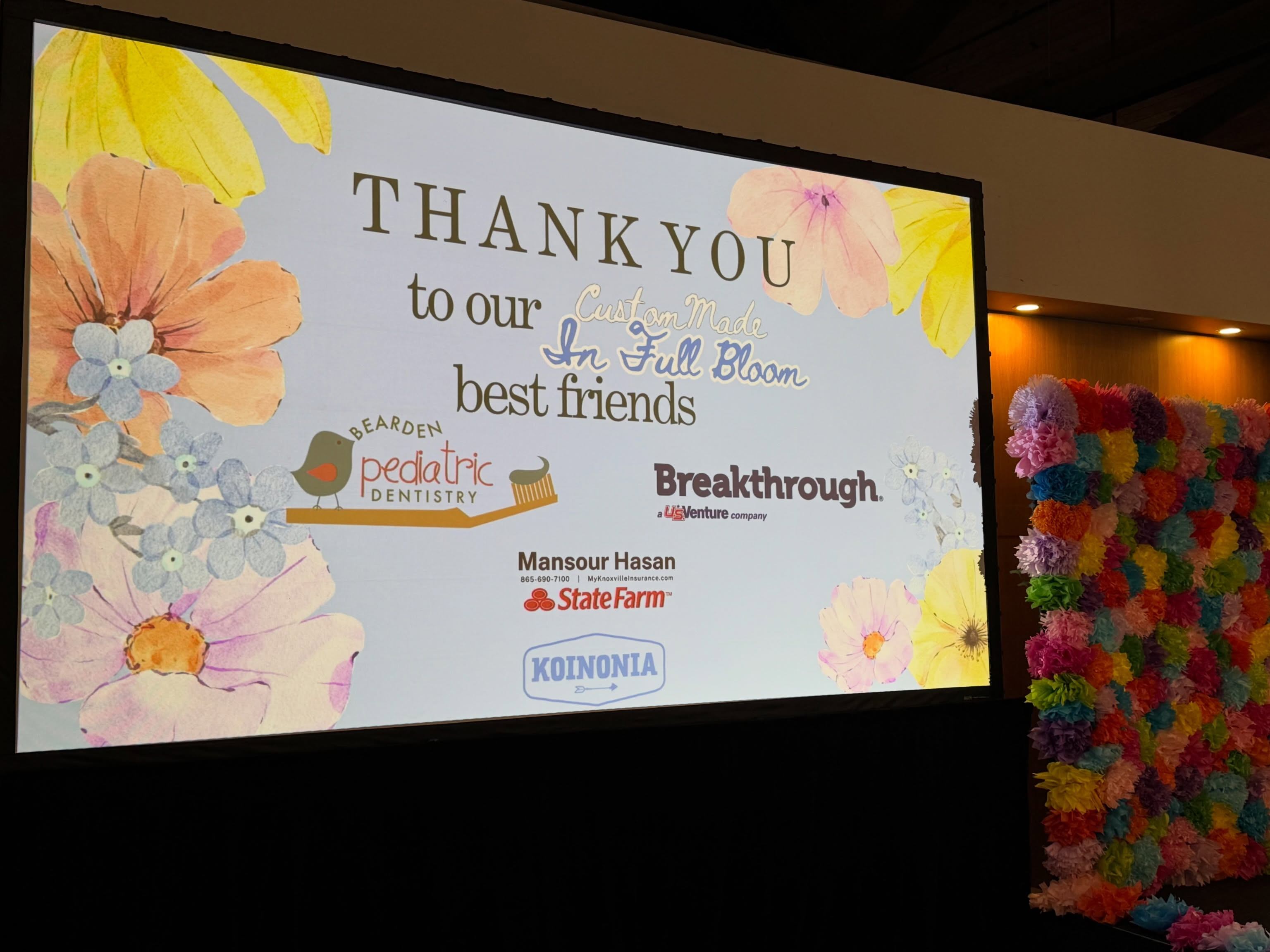 Last night we supported the Koinonia Foundation CustomMade Fashion Show. This amazing nonprofit provides programs and opportunities for individuals with disabilities. We are grateful to be part of a community that celebrates everyone unique abilities.