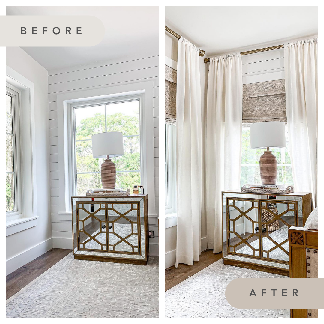 Before and After Budget Blinds of Comox Valley and Campbell River Courtenay (250)338-8564