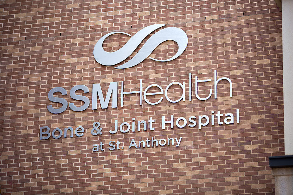 SSM Health Bone & Joint Hospital at St. Anthony sign