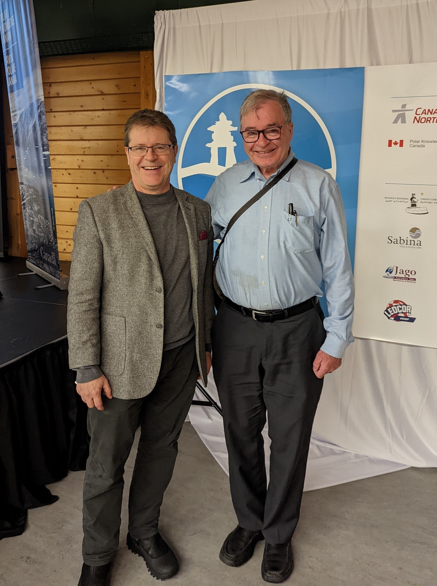 Wade, and the Hon. Dennis G. Patterson, Senator of Nunavut, Cambridge Bay Trade Show, February 17, 2023.jpg