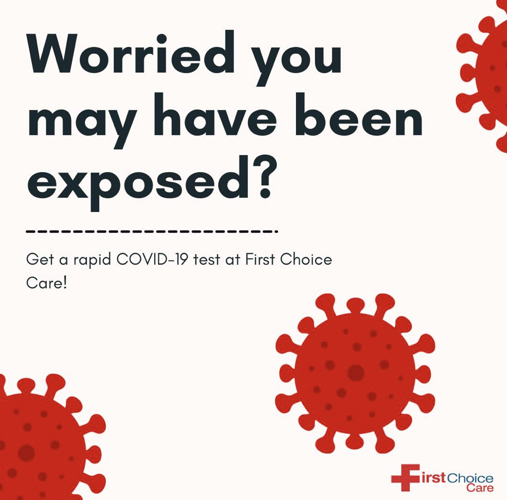 You don't need to stress, First Choice Care has rapid PCR COVID-19 testing on-site! Don't wait days for results, visit us today!