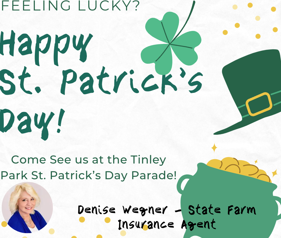Come see us at the Tinley Park St. Patrick's Day Parade this Sunday, March 3rd!