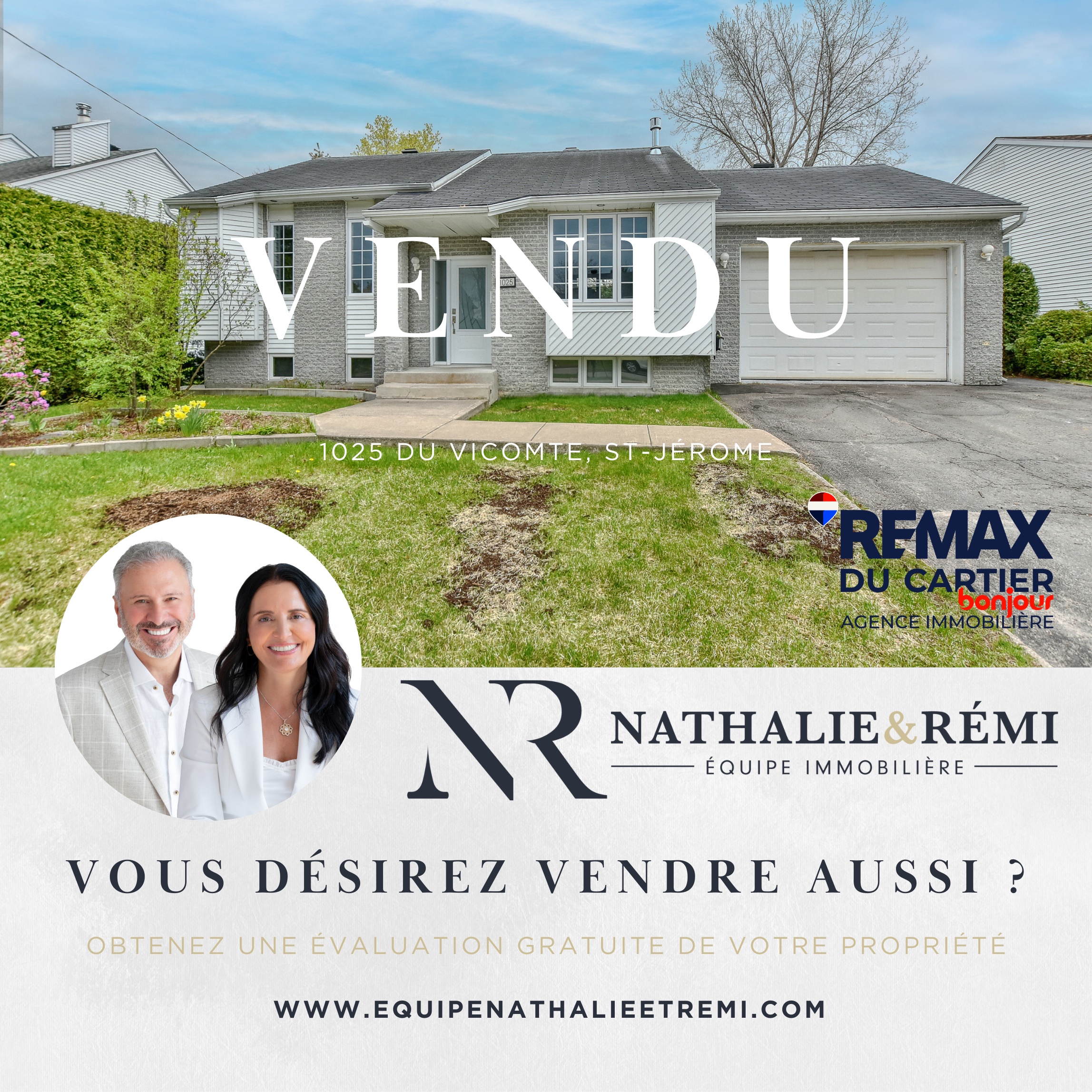 Images Nathalie Plante et Rémi Tremblay, RE/MAX Du Cartier Bonjour - Courtiers immobiliers inc. agréés, DA. Saint-Sauveur