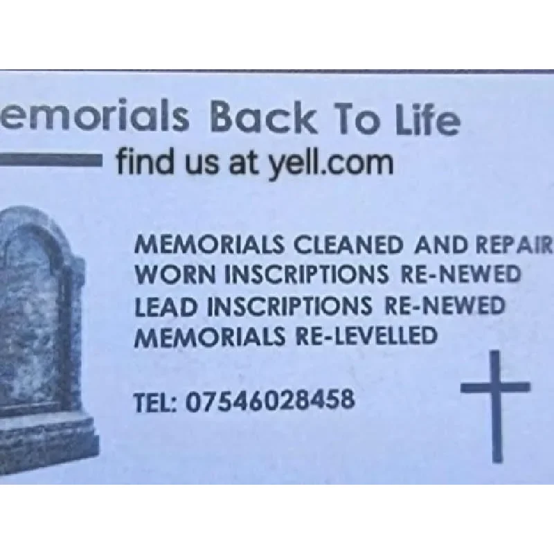 Memorials Back To Life Logo