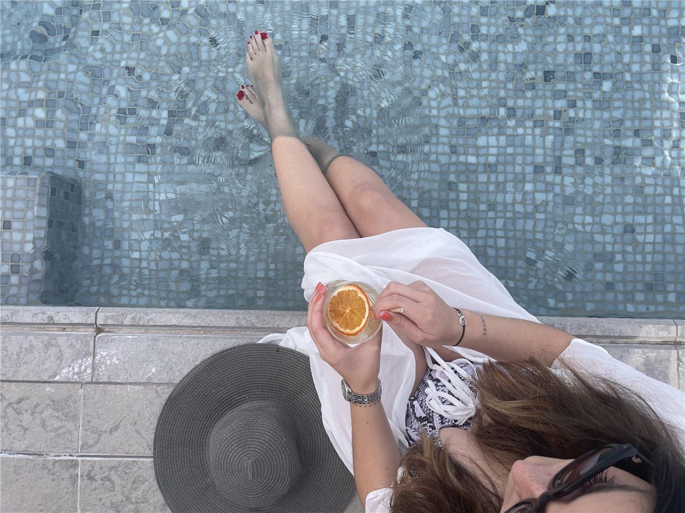 Outdoor pool cocktail