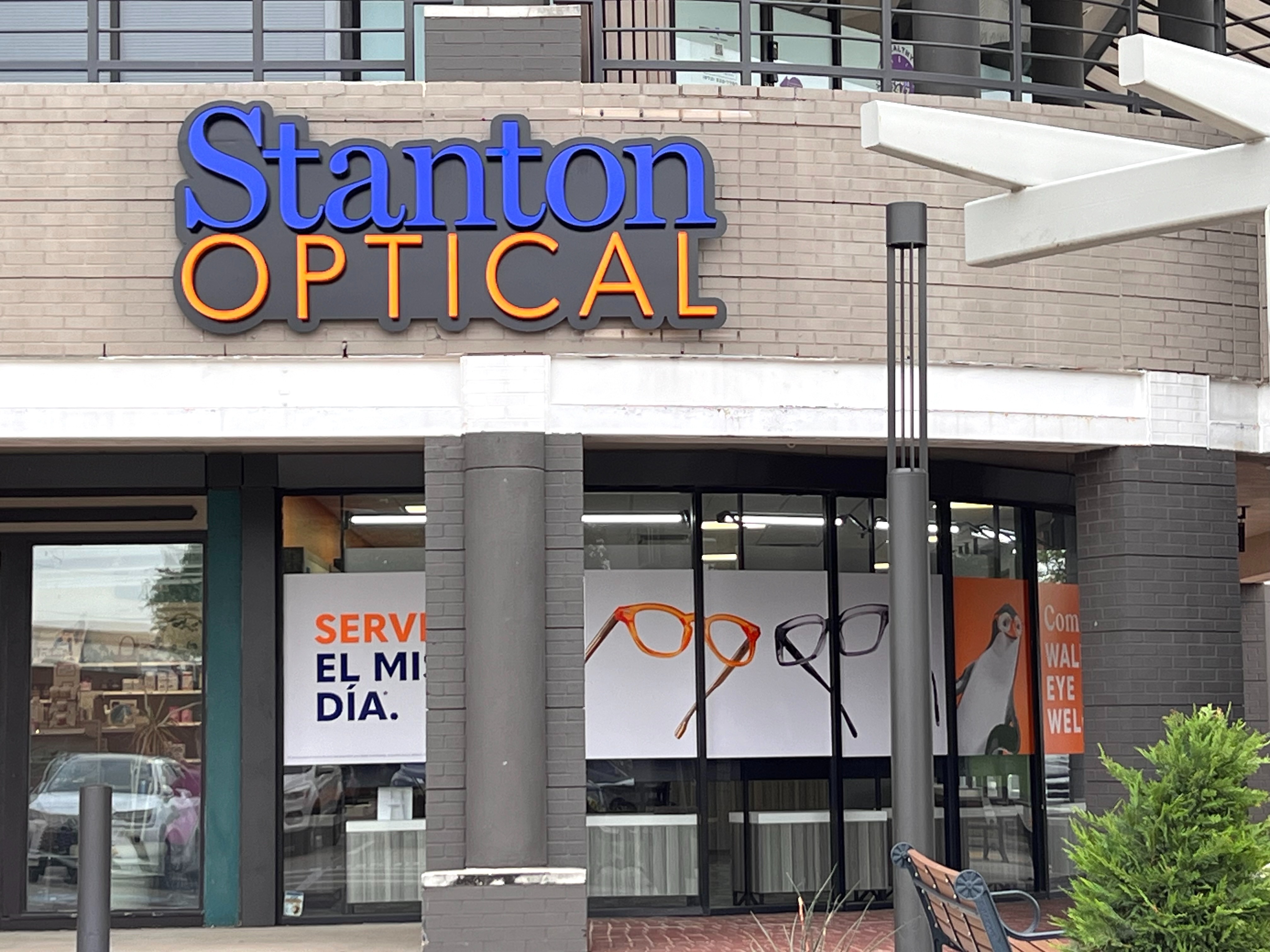 Storefront at Stanton Optical Store Irving TX 75062