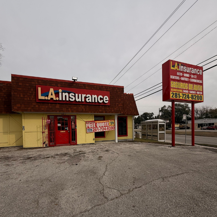 Exterior of the L.A. Insurance Agency located at 13383 Louisville St in TX