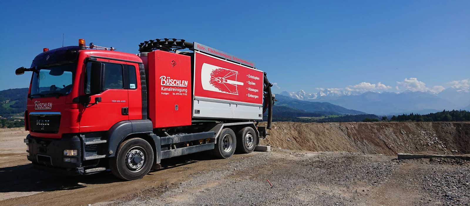 Büschlen Kanalreinigung, Parallelstrasse 72 in Frutigen