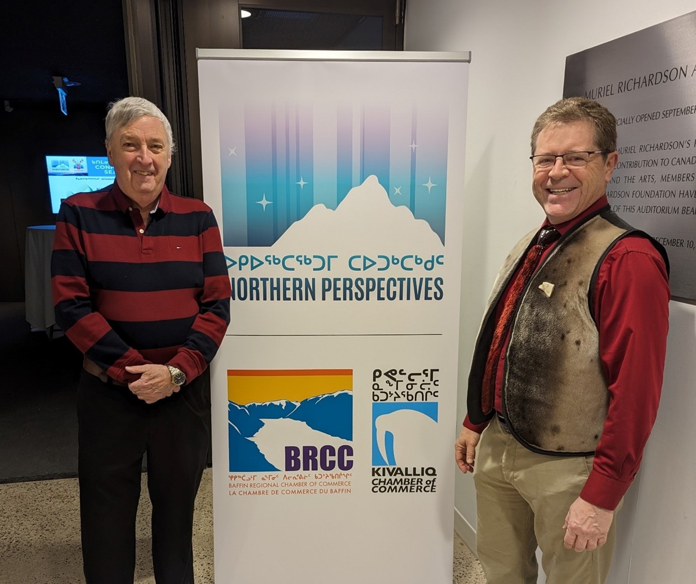 John Hussey, Senior Administration Officer, Hamlet of Arviat, and Wade.jpg