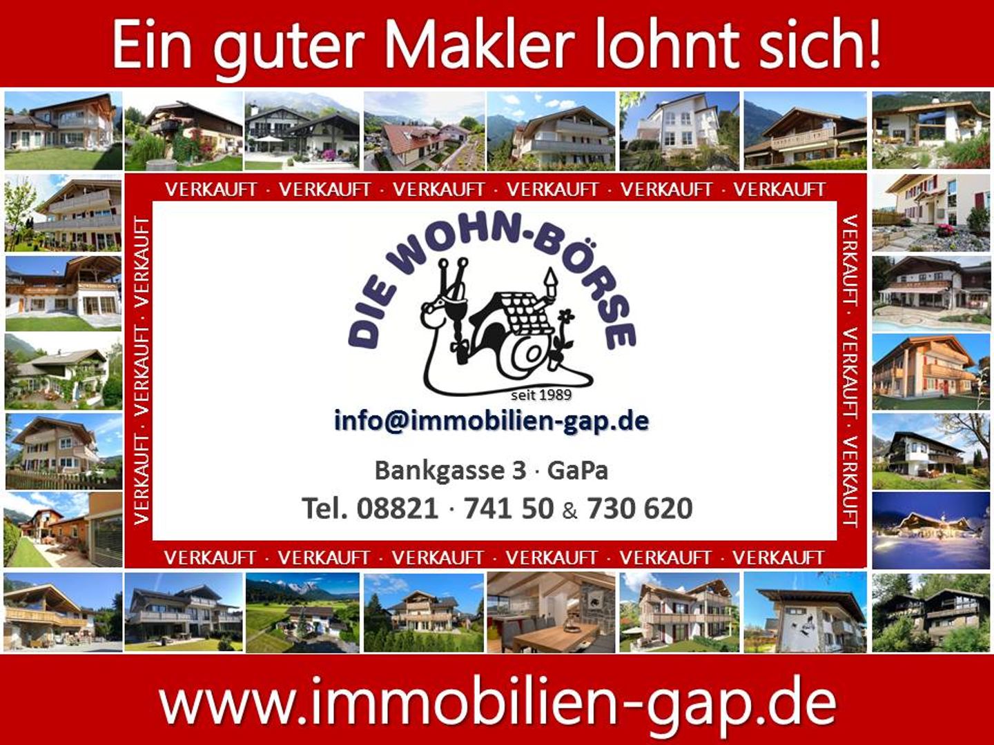 DIE WOHN-BÖRSE Immobilien, Bankgasse 3 in Garmisch-Partenkirchen