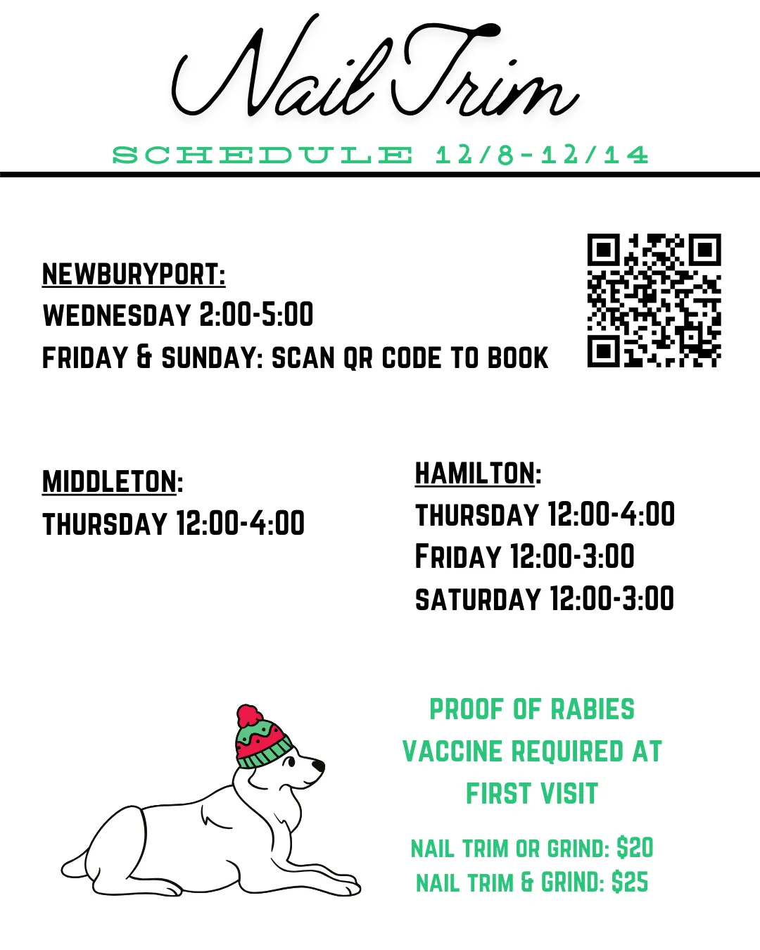 Image of Local Pet Event Nail Trims 12/7-12/13 Nearby
