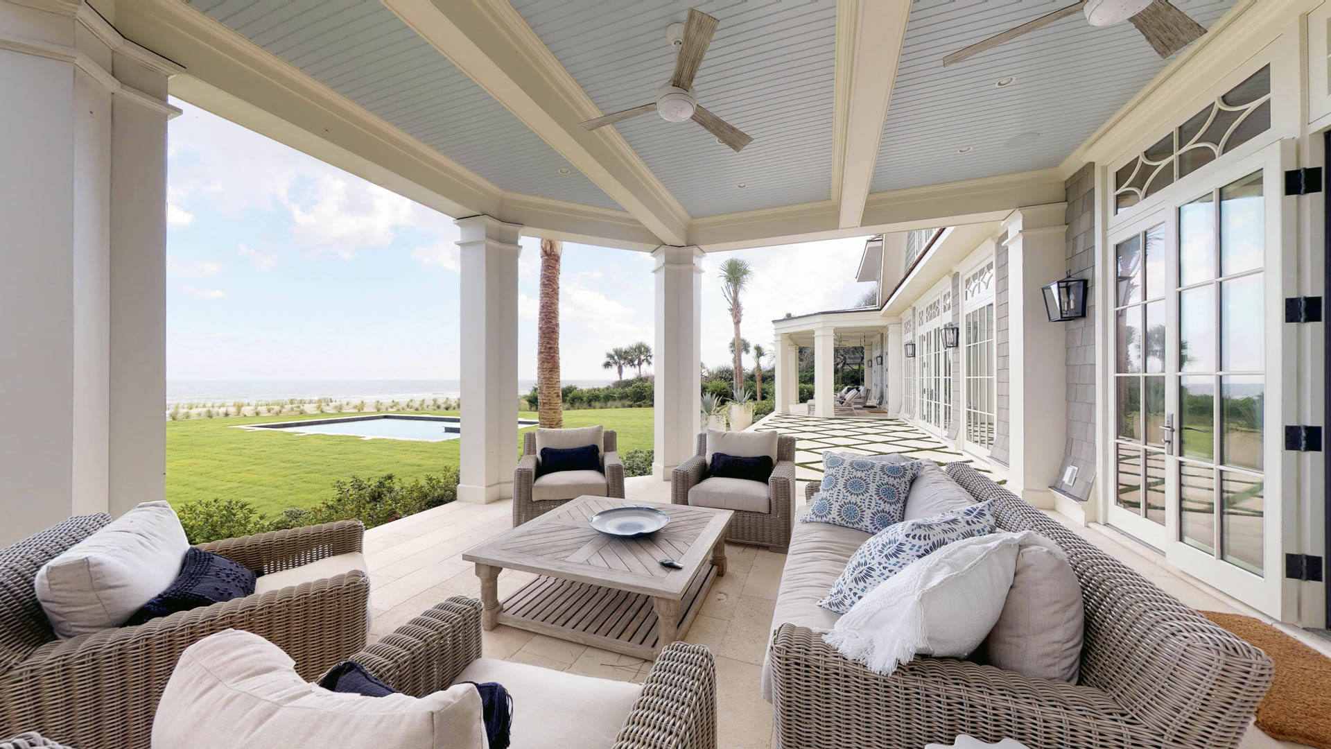 Ocean View Porch at The Cottages
