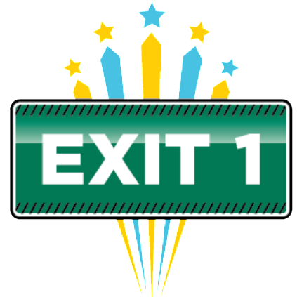 Exit 1 Fireworks Logo
