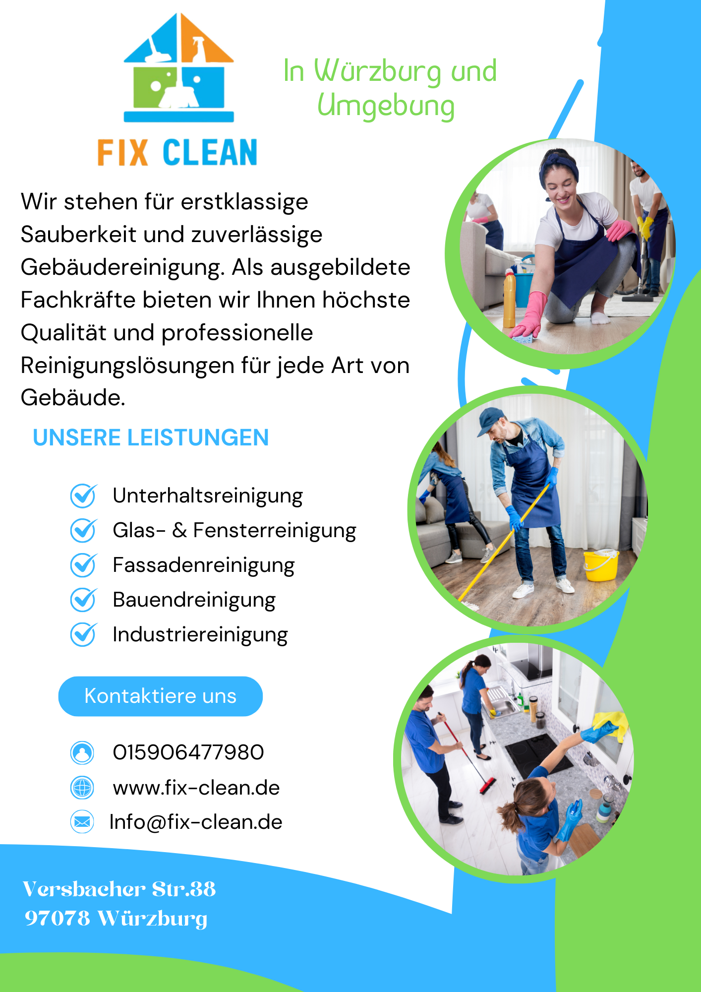 Fix Clean Gebäudereinigung in Würzburg - Logo