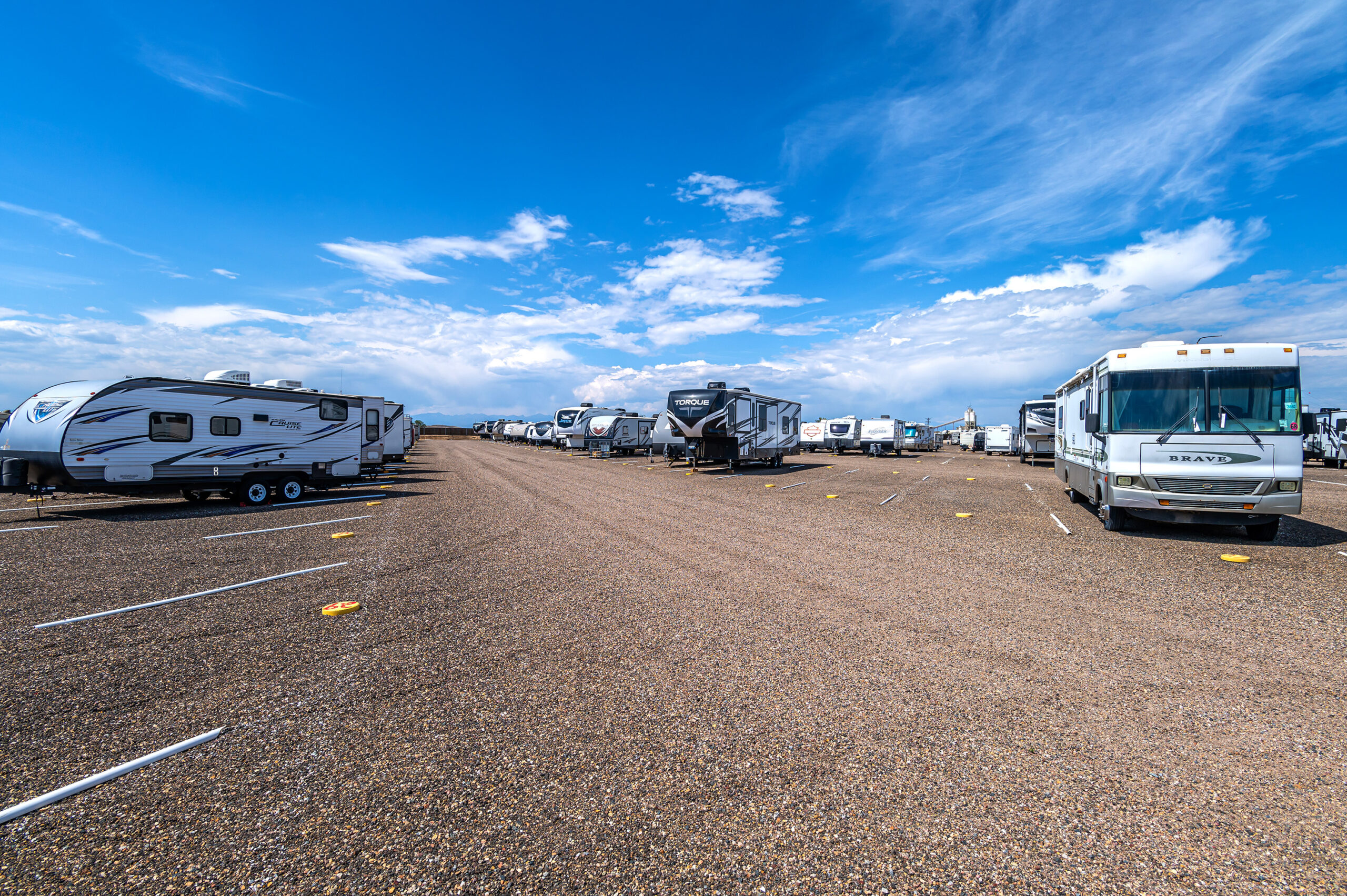 Affordable RV storage facility in Colorado