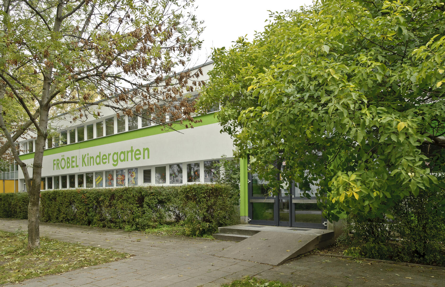 Hausansicht, FRÖBEL-Kindergarten Fröbelspatzen in Berlin; © 2022 FRÖBEL e.V. Alle Rechte vorbehalten