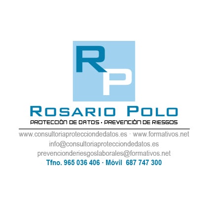 Rosario Polo  Protección de datos - Prevención de Riesgos Logo