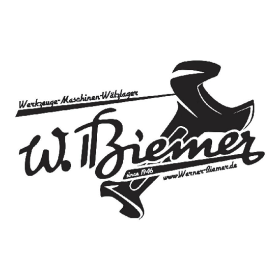 Logo WERNER BIEMER WERKZEUGE-MASCHINEN-WÄLZLAGER Inh.: Thorsten Bockstaller e.K.