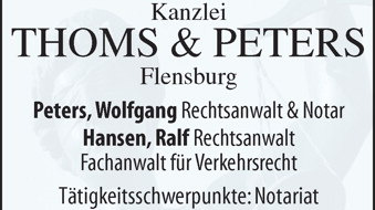 Kanzlei Thoms & Peters, Nordergraben 60 in Flensburg