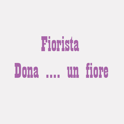 Fiorista Dona...Un Fiore Logo