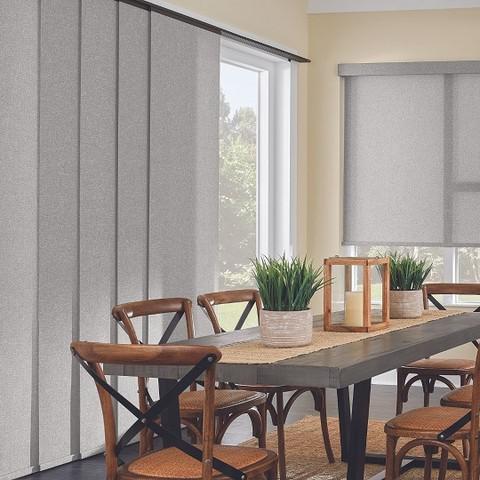 Are you looking to modernize your doors or windows? Check out motorized panel track window treatments for an effortless solution. With the simple push of a button, you can adjust the panels to filter in the perfect amount of light - no fuss, no cords, no hassle!