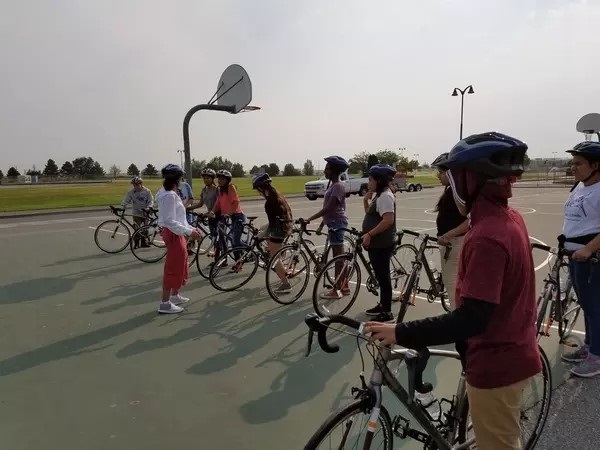 First ride for the new Bike Club at Ochoa Middle School!  YAY!