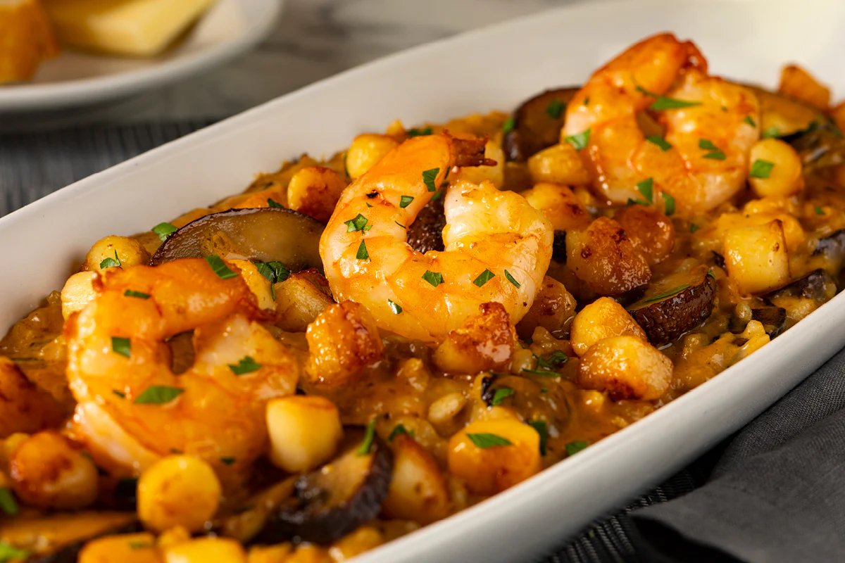 Shrimp & Scallop Risotto - LAND & SEA