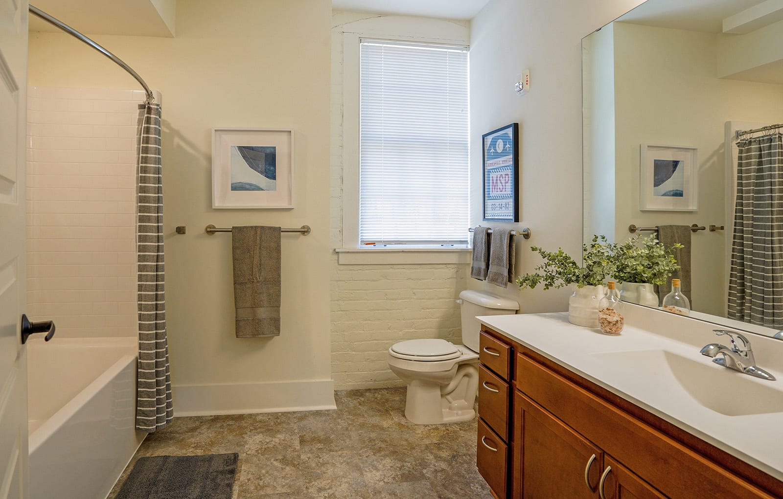 Spacious Bathroom at Upper Post Flats