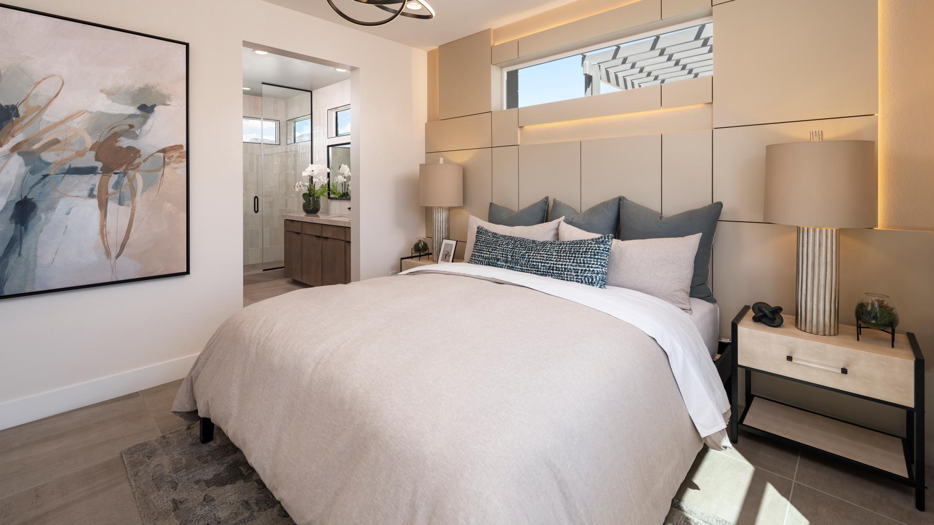 Relaxing primary bedroom suites 