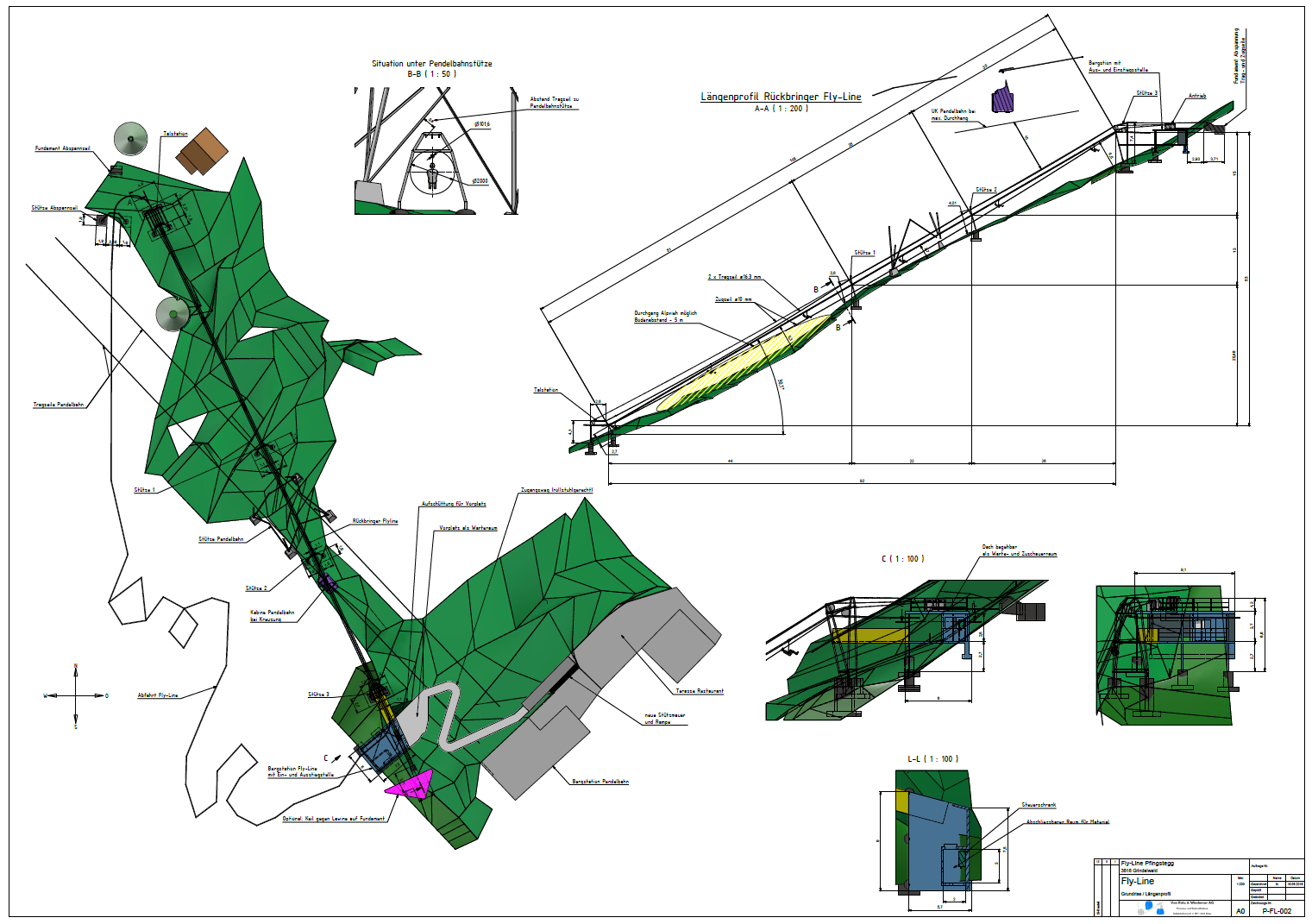 Fly-Line Pfingstegg, Rybigässli 25 in Grindelwald