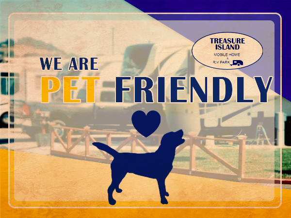 We pride ourselves on being a pet friendly RV park, featuring a dog park area with doggie bag stations. We invite you, your family, and your pets to keep your RV or Mobile Home at Treasure Island Mobile Home & RV Park and spend your days visiting such landmarks as Golden Gate Park; the Pacific Coast; the San Francisco Bay and so much more!